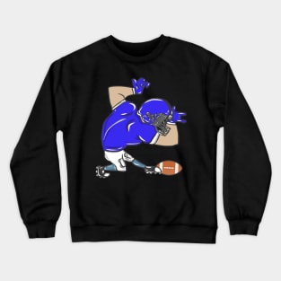 Rugby American Football Sport USA Gridiron Football Gift Crewneck Sweatshirt